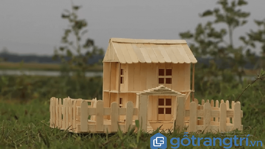 Hướng dẫn làm mô hình nhà gỗ handmade bằng que kem  Sáng tạo  Việt Giải  Trí